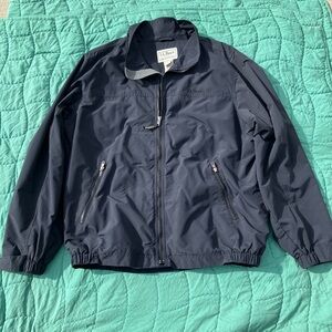 L.L. Bean Men's Dark Blue Windbreaker